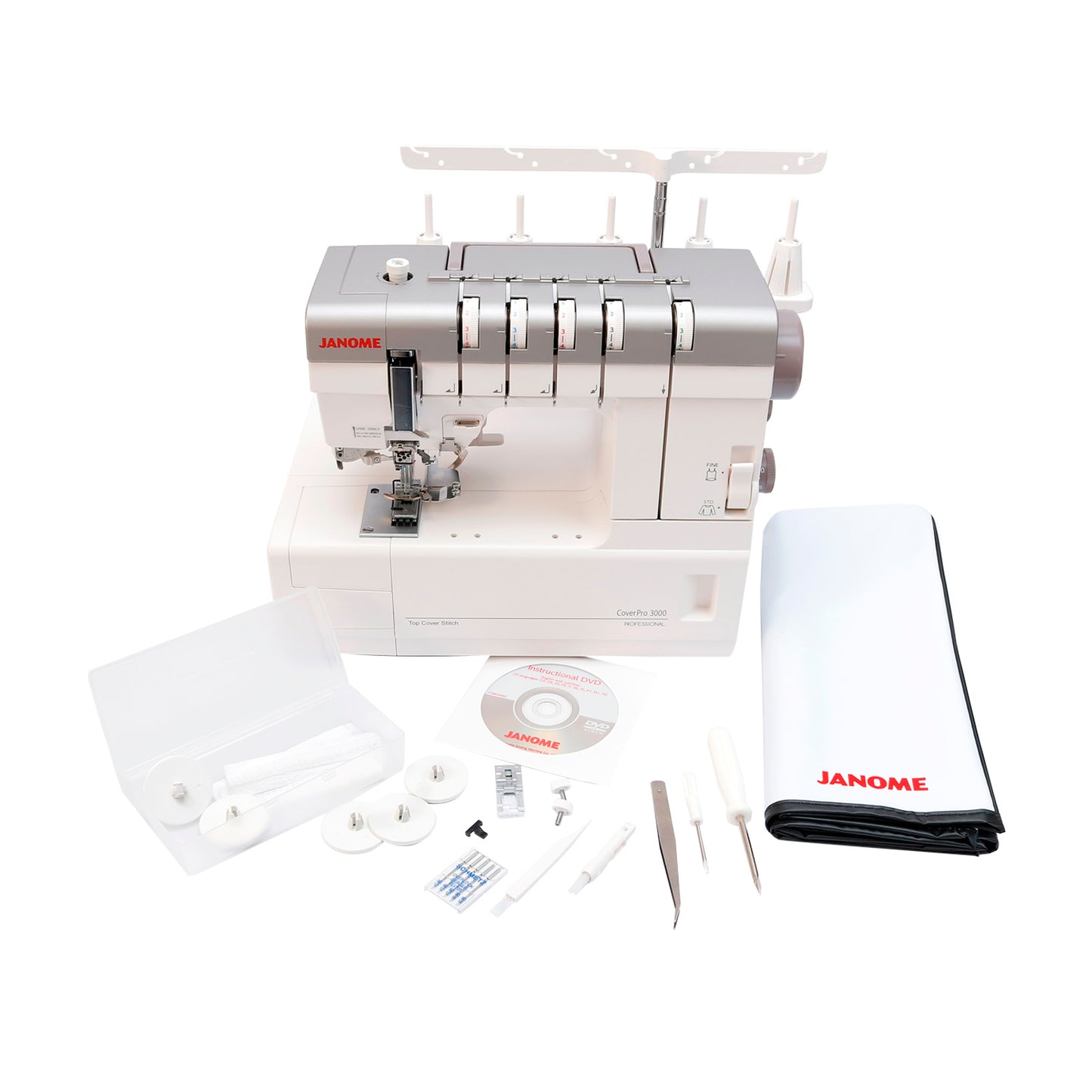Colleretera y tapa costura Janome 3000P