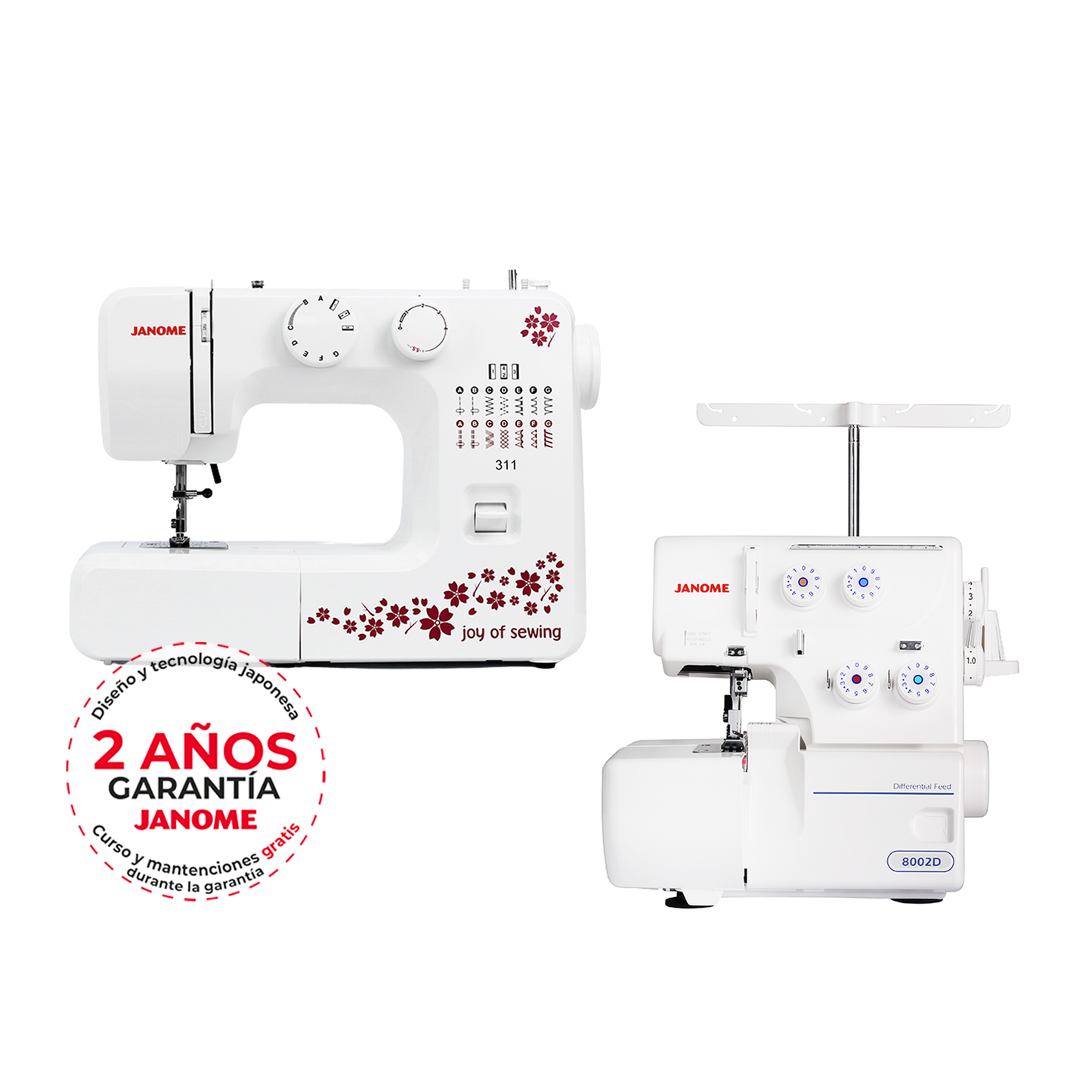 Maquinas de coser Janome 311/8002D OFERTA